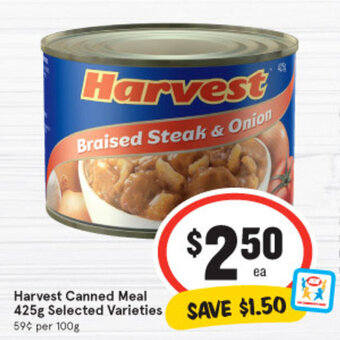 IGA Harvest Canned Meal 425g offer