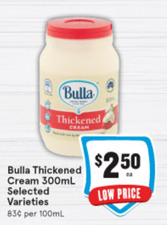 IGA Bulla Thickened Cream 300ml offer