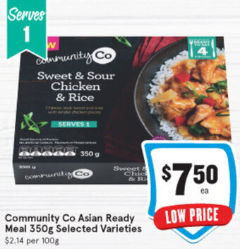 IGA Community Co Asian Ready Meal 350g offer