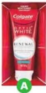 Woolworths Colgate Optic White Renewal Toothpaste 85g offer