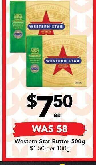 Drakes Western star butter offer