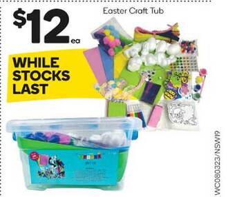 Easter craft tub