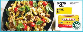 Woolworths Sirena tuna offer