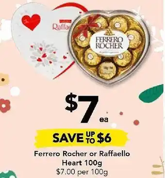Drakes Ferrero rocher or raffaello heart offer