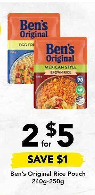 Drakes Ben's original rice pouch offer