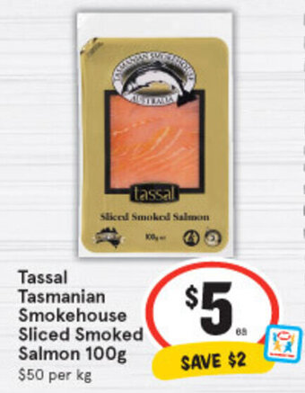 Tassal Tasmanian Smokehouse Sliced Smoked Salmon 100g