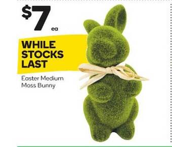 Easter medium moss bunny