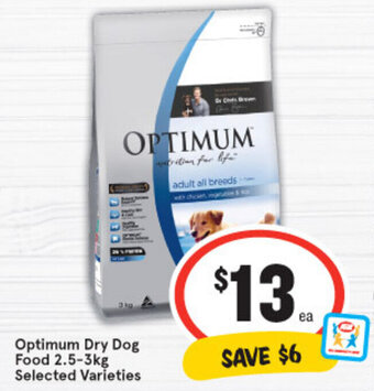 IGA Optimum Dry Dog Food 2.5-3kg offer