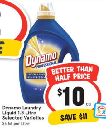 IGA Dynamo Laundry Liquid 1.8 Litre offer