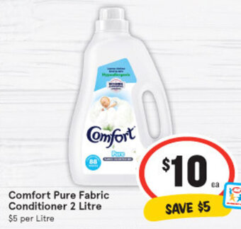 IGA Comfort Pure Fabric Conditioner 2 Litre offer