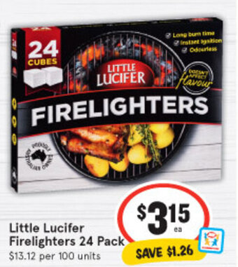 IGA Little Lucifer Firelighters 24 Pack offer