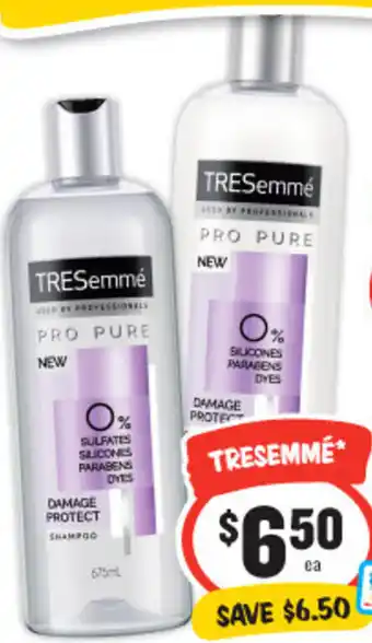 IGA TRESemmé Pro Collection Shampoo or Conditioner 675ml offer