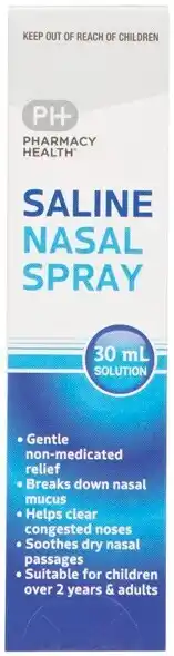 Pharmacy Best Buys Pharmacy health saline nasal spray 30ml offer