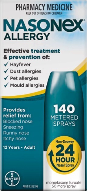 Nasonex allergy 140 metered sprays