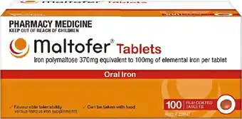 Pharmacy Best Buys Maltofer 100mg 100 tablets offer