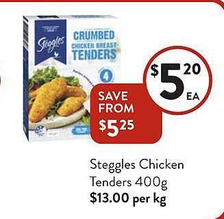 Foodworks Steggles chicken tenders offer