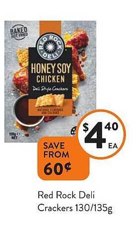 Foodworks Red rock deli crackers offer