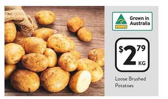 Foodworks Loose brushed potatoes offer