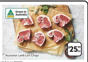 Foodworks Australian lamb loin chops offer