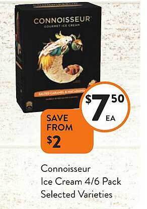 Foodworks Connoisseur ice cream offer