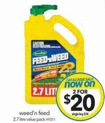 Cheap as Chips Weed'n feed offer