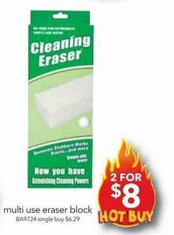 Cheap as Chips Multi use eraser block offer
