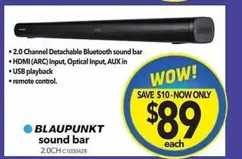 Cheap as Chips Blaupunkt sound bar offer