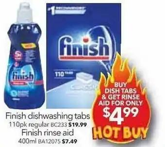 Cheap as Chips Finish dishwashing tabs offer