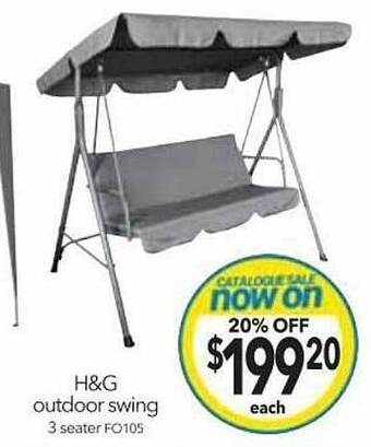 Cheap as Chips H&g outdoor swing offer