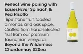 Coles Beyond the Wilderness Chardonnay offer