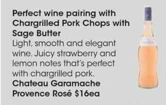 Coles Chateau Garamache Provence Rosé offer