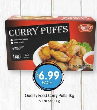 Spudshed Quality food curry puffs offer