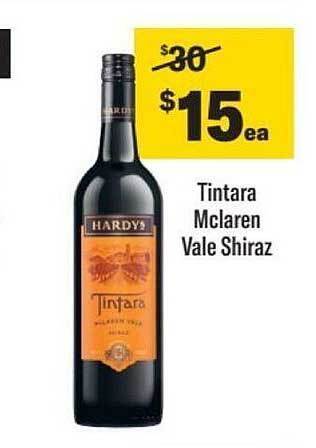 Liquorland Tintara mclaren vale shiraz offer