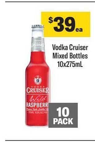 Liquorland Vodka cruiser mixed bottles offer