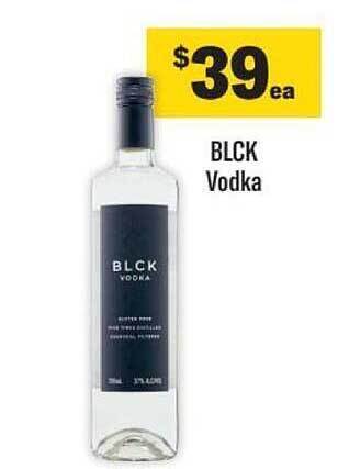 Liquorland Blck vodka offer