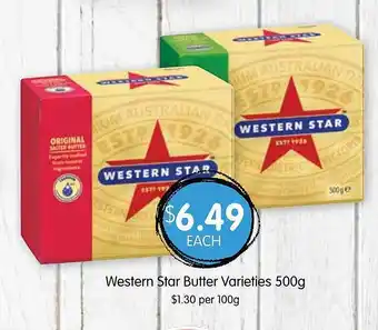 Spudshed Western star butter varieties offer