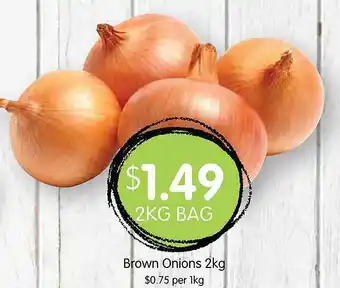 Spudshed Brown onions offer