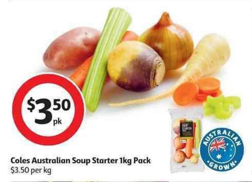 Coles Australian Soup Starter 1kg Pack offer at Coles