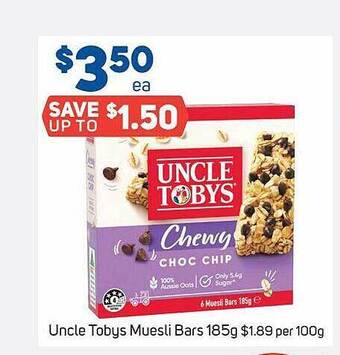 Foodland Uncle tobys muesli bars offer
