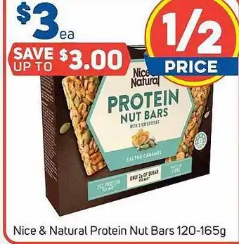 Foodland Nice & natural protein nut bars offer