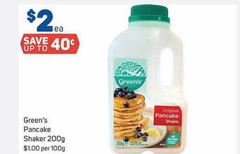 Foodland Green's pancake shaker offer