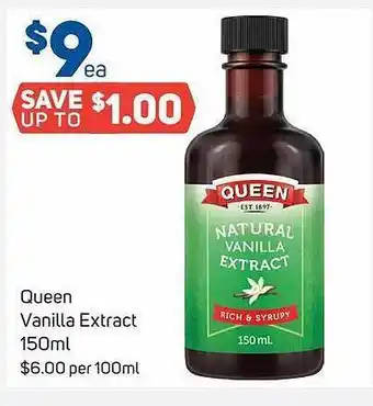 Foodland Quenne vanilla extract offer
