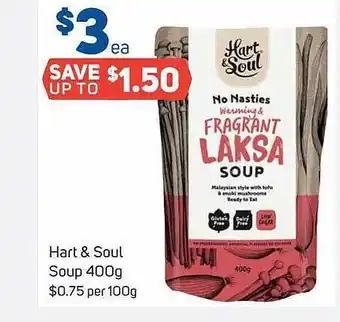 Foodland Hart & soul soup offer