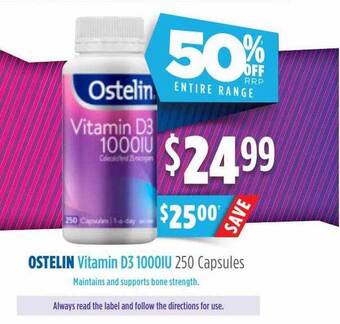 Wizard Pharmacy Ostelin vitamin d3 1000iu offer