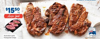 Foodland Australian Lamb Forequarter Chops offer