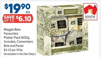Foodland Maggie Beer Favourites Platter Pack 600g offer