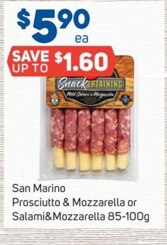Foodland San Marino Prosciutto & Mozzarella or Salami & Mozzarella 85-100 g offer