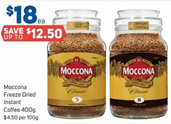 Foodland Moccona Freeze Dried Instant Coffee 400g offer