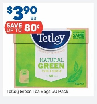 Foodland Tetley Green Tea Bags 50 Pack offer