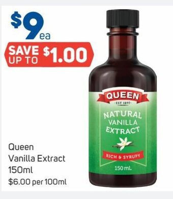 Foodland Queen Vanilla Extract 150ml offer